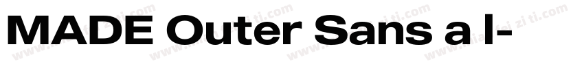 MADE Outer Sans a l字体转换